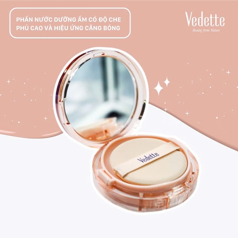 Phấn nước dưỡng ẩm có độ che phủ cao và hiệu ứng căng bóng AMPOULE COVER GLOW CUSHION