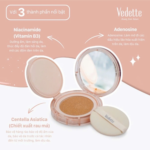 Phấn nước dưỡng ẩm có độ che phủ cao và hiệu ứng căng bóng AMPOULE COVER GLOW CUSHION