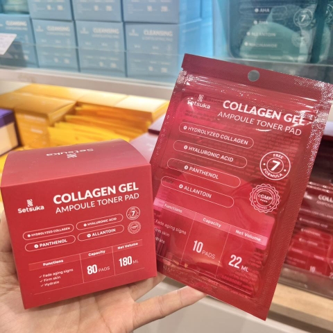 [HÀNG TẶNG KHÔNG BÁN] Gói mini Toner Pad & Cleansing Pad Setsuka dưỡng ẩm, làm sạch, tẩy trang 10 miếng/gói