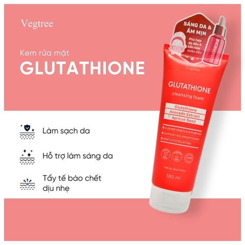 VEGTREE Sữa Rửa Mặt Làm Sạch Sâu, Hỗ Trợ Dưỡng Da Chuyên Biệt phù hợp da dầu & hỗn hợp thiên dầu 180ml