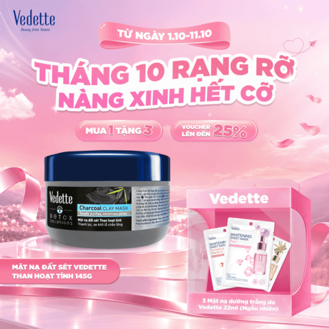 Mặt nạ đất sét than hoạt tính 145g giúp da sạch sâu, thông thoáng; loại bỏ bã nhờn, cặn bẩn và giúp thu nhỏ lỗ chân lông. Thích hợp cho làn da đô thị.