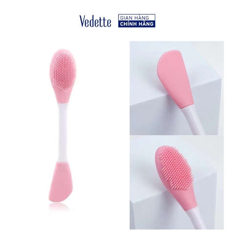 Cọ Silicone 2 Đầu Dùng Để Quét Mặt Nạ Tẩy Tế Bào Chết Vệ Sinh Da Tiện Lợi