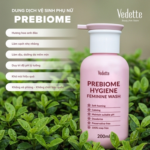 Dung dịch vệ sinh phụ nữ Vedette Làm sạch - Khử mùi - Cân bằng độ pH 200ml
