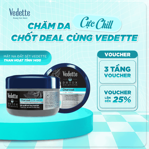 Mặt nạ đất sét than hoạt tính 145g giúp da sạch sâu, thông thoáng; loại bỏ bã nhờn, cặn bẩn và giúp thu nhỏ lỗ chân lông. Thích hợp cho làn da đô thị.