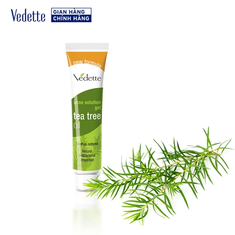 Gel Kháng Khuẩn Trị Mụn Tinh Chất Tràm Trà Vedette 18g