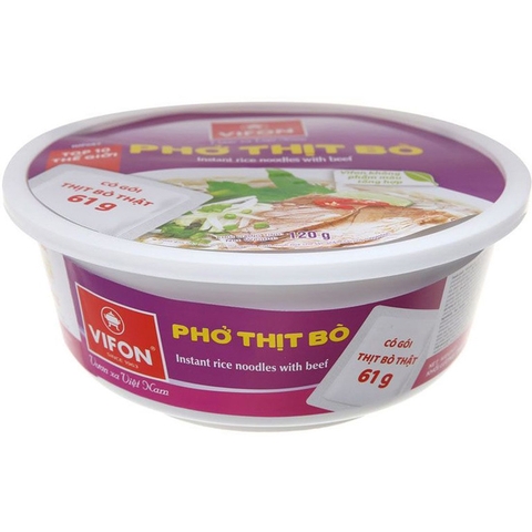 Phở Bò Ăn Liền Vifon hộp 120g VIFON Beef Rice Noodles 速食牛肉河粉 120g