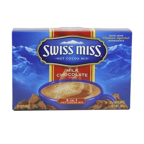 Sữa ca cao uống liền Swiss Miss vị sô cô la sữa hộp 280g SWISSMISS Milk Chocolate 熱可可粉牛奶巧克力 280g