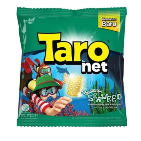 Snack khoai tây chiên Taro vị rong biển gói 70g TARO Net Seaweed 海苔風味餅乾 70g