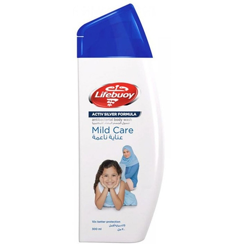 Sữa Tắm Lifebuoy Kháng Khuẩn chai 300ml LIFEBUOY Bodywash Mild Care 沐浴乳-深藍 300ml