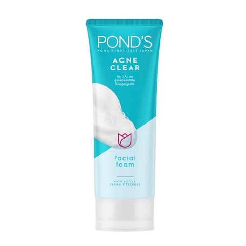 Sữa rửa mặt trị mụn Pond's Acne clear tuýp 100g POND'S Acne Clear 洗面乳-抗痘 100g