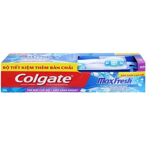 Kem Đánh Răng Colgate Max Fresh + Bàn Chải tuýp 230g COLGATE Max Fresh +Toothbrush 牙膏+牙刷 230g