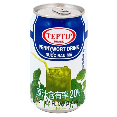 Nước Rau Má Teptip lon 310ml TEPTIP Pennywort Drink 青草茶 310ml