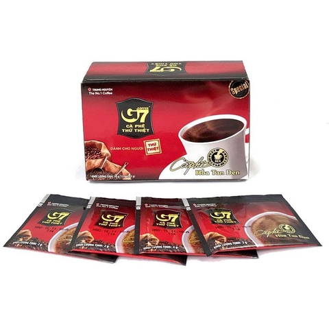 Cà Phê Đen Hòa Tan Trung Nguyên G7 hộp 15x2G G7 Black Coffee 黑咖啡 15*2g