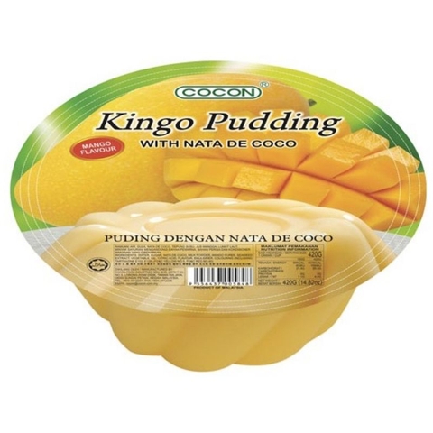 Thạch xoài Cocon hộp 420g COCON Kingo Mango Pudding 芒果布丁 420g