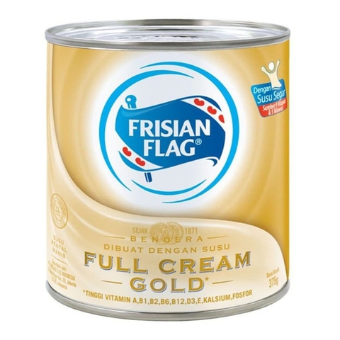 Sữa Đặc Frisian Flag Gold Nguyên Kem lon 375g 旗牌FRISIAN FLAG Gold 特濃煉乳375g (金罐)