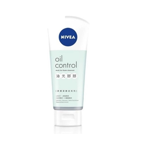 Sữa rửa mặt kiểm soát nhờn Nivea Oild Control tuýp 100ml NIVEA Oil Control Cleanser 潔顏泥 100ml