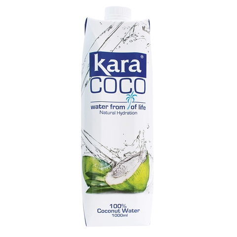 Nước Dừa Tự Nhiên 100% KARA hộp 1L KARA 100% Coconut Water  佳樂椰子水 1000ml