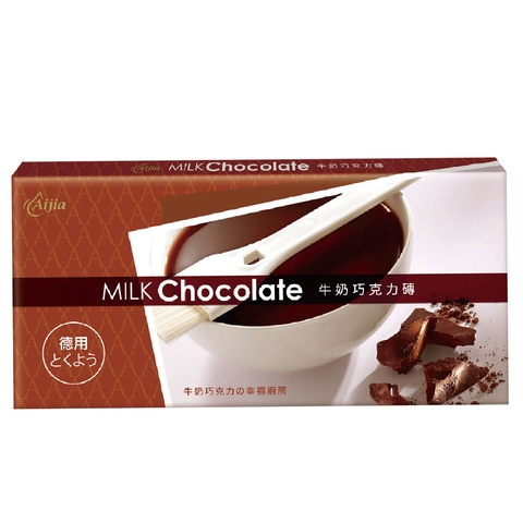 Sô Cô La Đen Aijia thanh 300g AIJIA Milk Chocolate 牛奶巧克力磚 300g