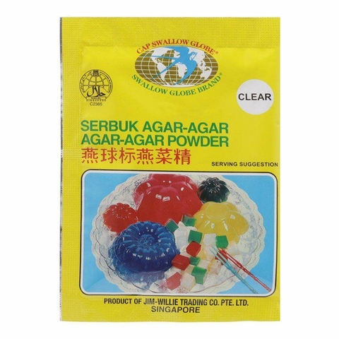 Bột Rau Câu Swallow Globe Màu Trắng gói 7g SWALLOW GLOBE Putih Agar-Agar Powder 燕菜精-白 7g