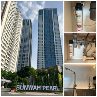 Hình Lắp Đặt Thực Tế Máy Lọc Nước 3M BREW120-MS Tại Chung Cư Sunwah Pearl