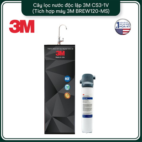 Cây Lọc Nước Uống Trực Tiếp 3M CS3-1V (Tích Hợp Máy Lọc Nước 3M BREW120-MS)