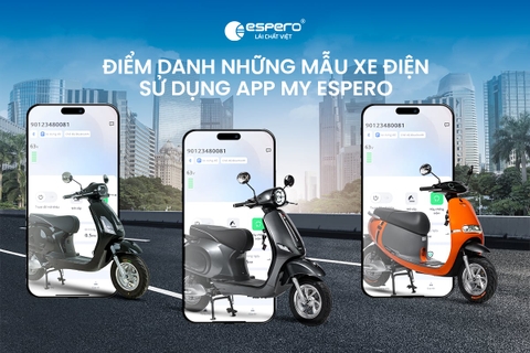 NHỮNG MẪU XE ĐIỆN ĐẦU TIÊN CÓ THỂ KẾT NỐI VỚI ỨNG DỤNG MY ESPERO