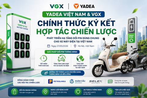 Yadea Việt Nam & VGX chính thức ký kết hợp tác chiến lược