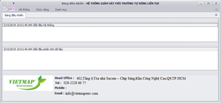 PHẦN MỀM BÓC TÁCH TRUYỀN DỮ LIỆU MÔI TRƯỜNG