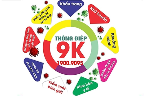 Thực hiện thông điệp 9K để chủ động phòng, chống dịch COVID - 19