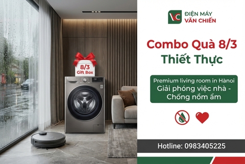 Combo thiết bị giải phóng việc nhà mùa mưa ẩm - Quà 8/3 thiết thực tại Bắc Giang