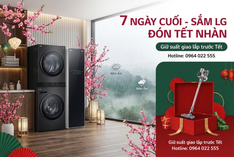Trước Tết 7 ngày: Top gia dụng LG giúp Tết nhàn tênh tại Bắc Giang