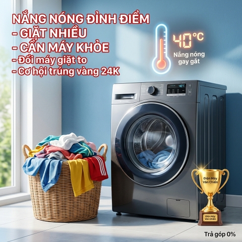 Máy Giặt Mùa Nóng Tại Bắc Giang: Giặt Nhiều Hơn, Cần Máy Khỏe Hơn