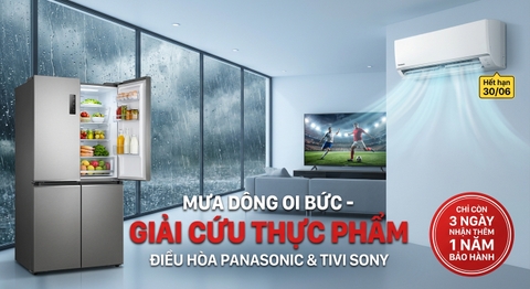 Thời tiết Bắc Giang mưa dông oi bức: Mẹo bảo quản thực phẩm và chọn thiết bị điện máy phù hợp
