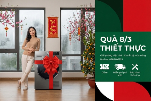 Gợi ý quà tặng 8/3 thiết thực tại Bắc Giang: Giảm việc nhà, chuẩn bị sớm mùa nóng