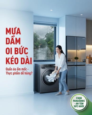 Bắc Giang Mưa Dầm Oi Bức Kéo Dài: Hệ Quả Sức Khỏe Từ Quần Áo Ẩm Mốc, Thực Phẩm Dễ Hỏng Và Giải Pháp Từ Panasonic