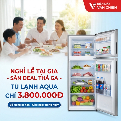 Nghỉ Lễ Tại Gia: Sắm Tủ Lạnh Aqua Trữ Đồ Thả Ga, Không Lo Thời Tiết Thất Thường Tại Bắc Giang