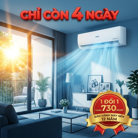 Nắng Nóng 39 Độ Tại Bắc Giang: Lắp Ngay Điều Hòa Aqua Trọn Quyền Lợi 1 Đổi 1 Trước 30/5