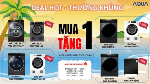 Chương trình khuyến mại Aqua tháng 6/2023 