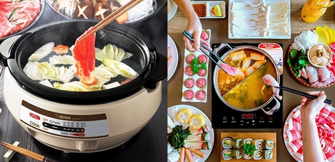 Nên dùng nồi lẩu điện hay bếp từ để nấu lẩu? Loại nào nấu ngon hơn ?