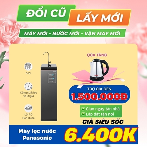 Máy lọc nước RO Panasonic 6 lõi TK-CA812M-VN