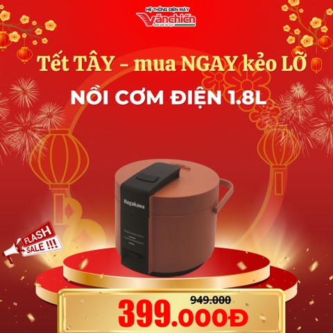 Nồi cơm điện 1.8L Nagakawa NAG0143