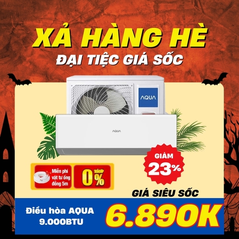 Điều hòa Aqua 1 chiều 9.000btu AQA-R10PC