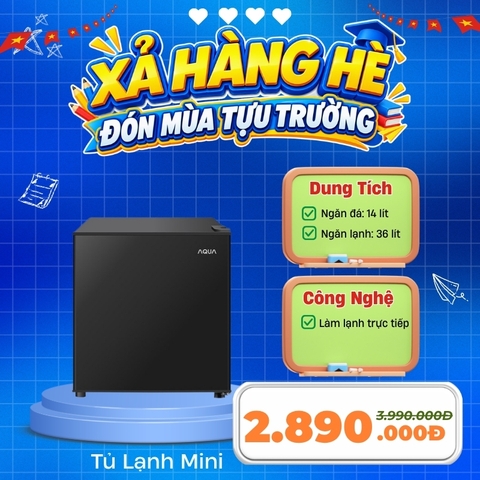 Tủ lạnh Aqua 50 lít AQR-D60FA(BS)