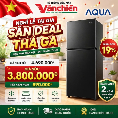 Tủ lạnh Aqua 130 lít AQR-T160FA(BS)