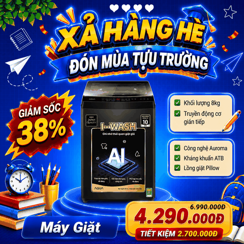 Máy giặt Aqua 8 kg AWM8-316K(B)
