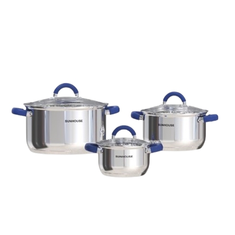 Bộ nồi Inox 3 đáy Sunhouse SHG361