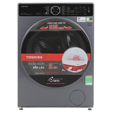 Máy giặt sấy Toshiba Inverter giặt 10.5 kg - sấy 7 kg TWD-T25BZU115MWV(MG)