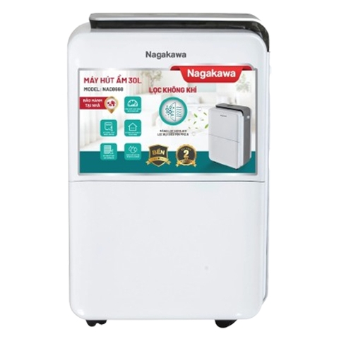 Máy hút ẩm lọc không khí 30L Nagakawa NAD8666