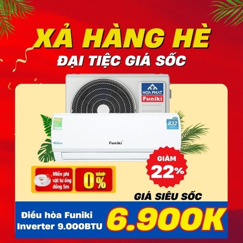 Điều hòa Funiki Inverter 9.000BTU HIC-09TMU
