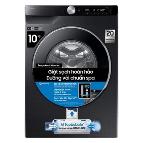 Máy giặt Samsung AI EcoBubble Inverter 10 kg WW10DG6U34LBSV